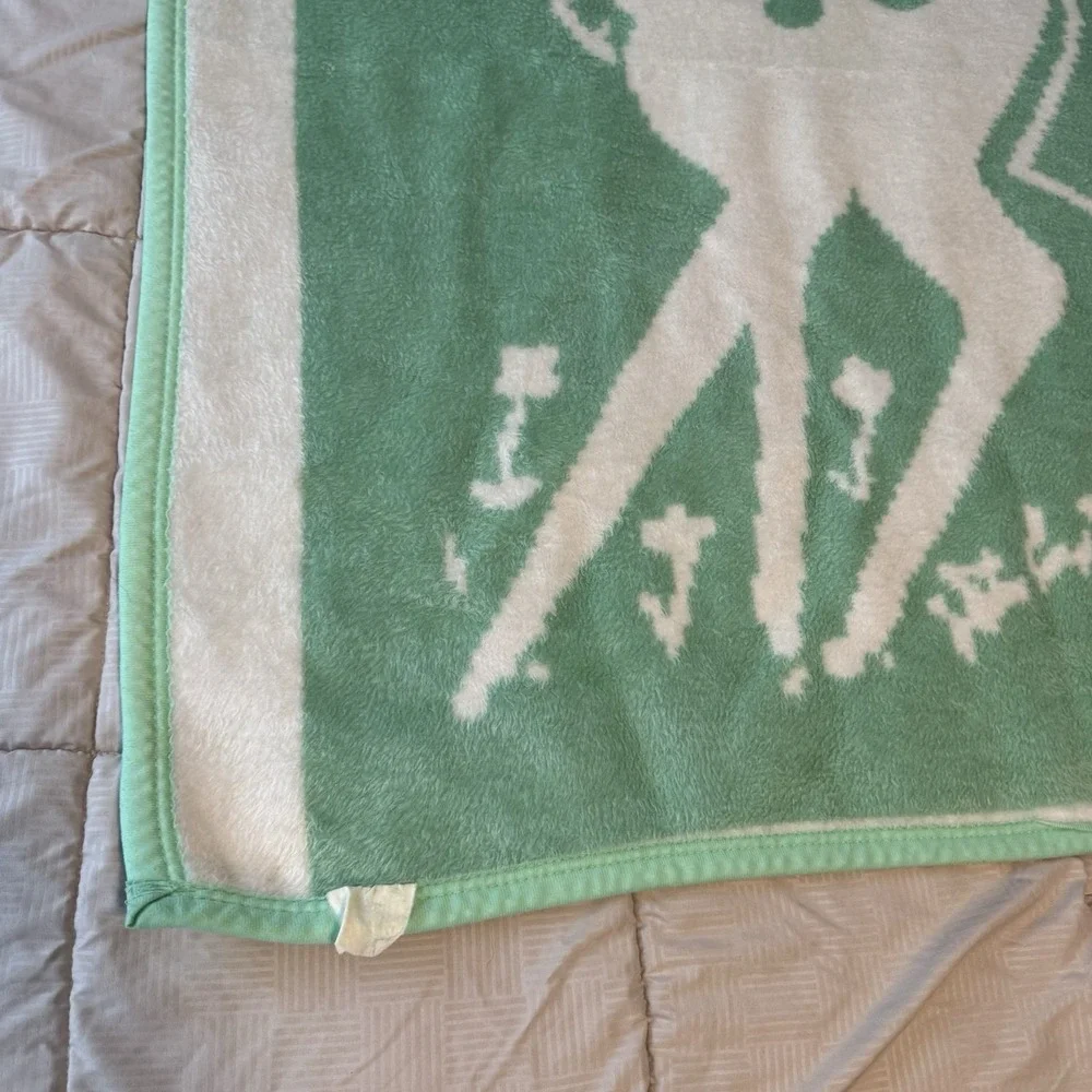 Vintage Disney Bambi Baby Blanket Crib Blanket 36